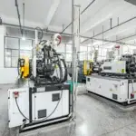 Injection machines in our China glasses manufacturer